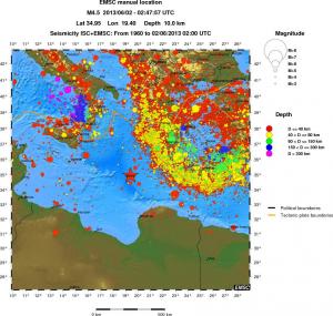 wide historical seismicity