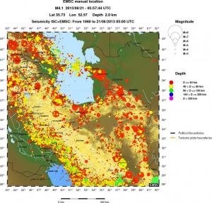 wide historical seismicity