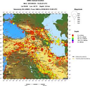 wide historical seismicity
