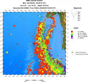 wide historical seismicity