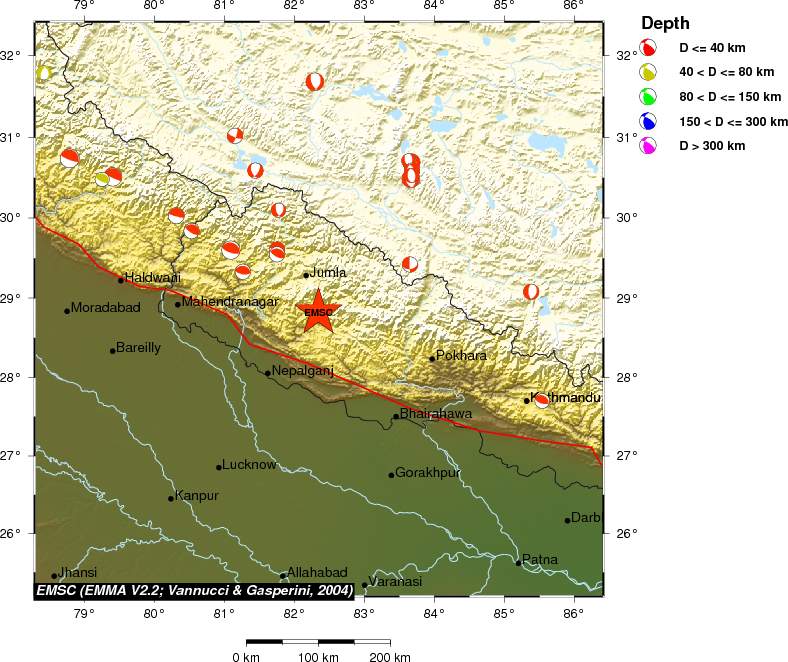 Regional moment Tensor