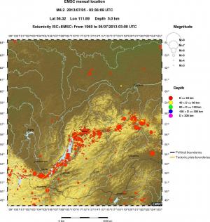 wide historical seismicity