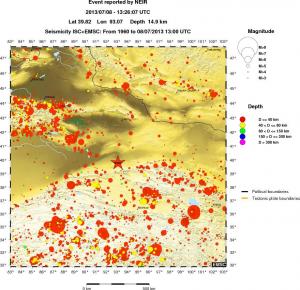wide historical seismicity