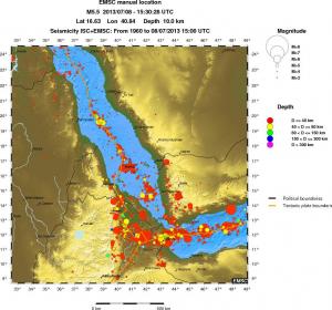 wide historical seismicity