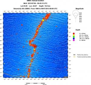 wide historical seismicity