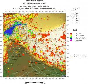 wide historical seismicity
