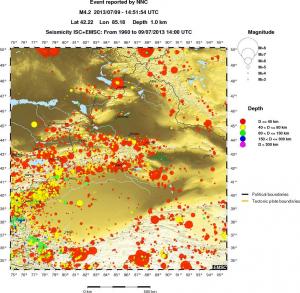 wide historical seismicity