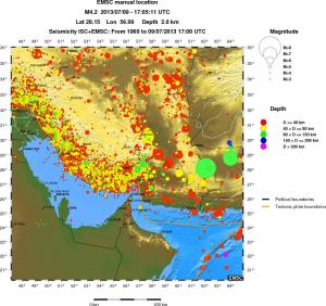 wide historical seismicity