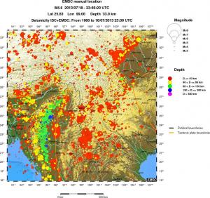 wide historical seismicity