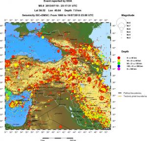 wide historical seismicity