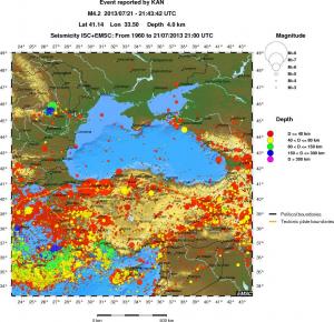 wide historical seismicity