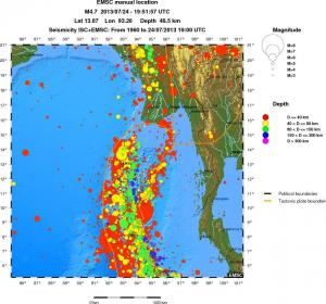 wide historical seismicity