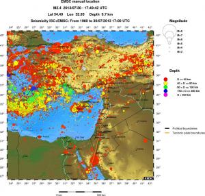 wide historical seismicity