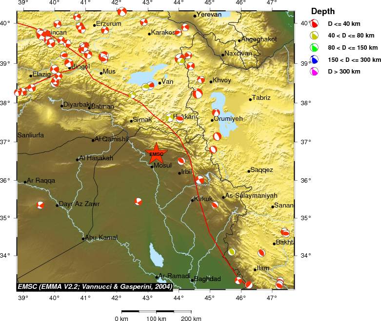 Regional moment Tensor