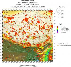 wide historical seismicity
