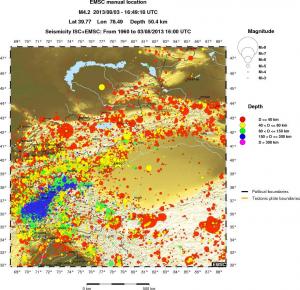 wide historical seismicity