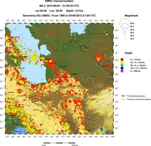 wide historical seismicity