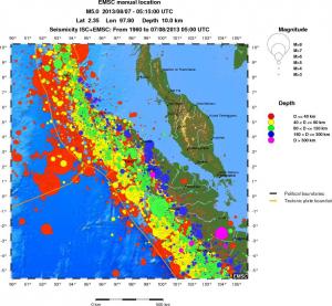 wide historical seismicity