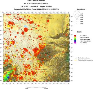 wide historical seismicity