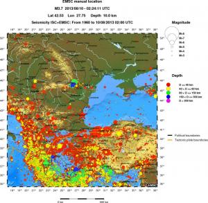 wide historical seismicity