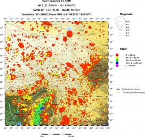 wide historical seismicity