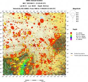wide historical seismicity