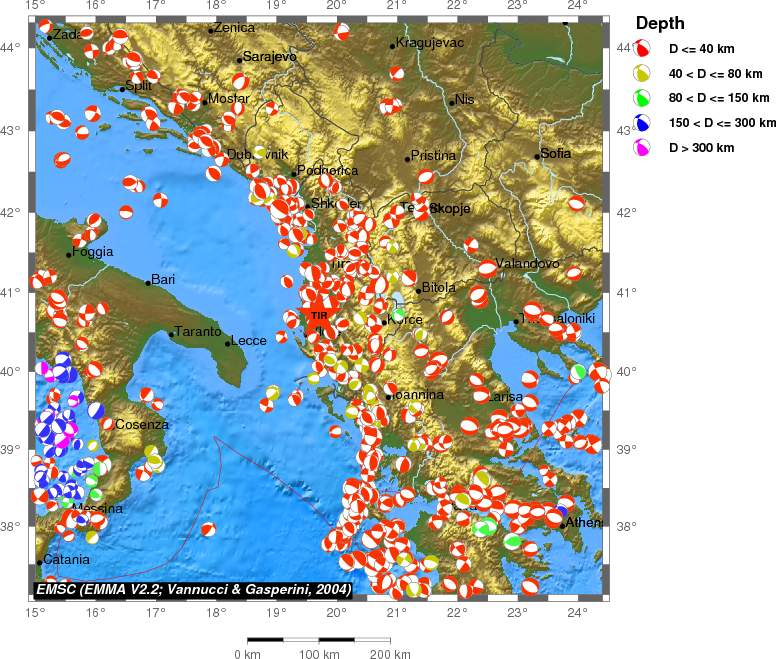 Regional moment Tensor
