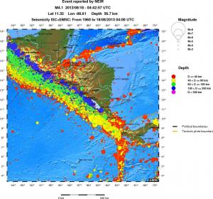 wide historical seismicity