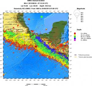 wide historical seismicity