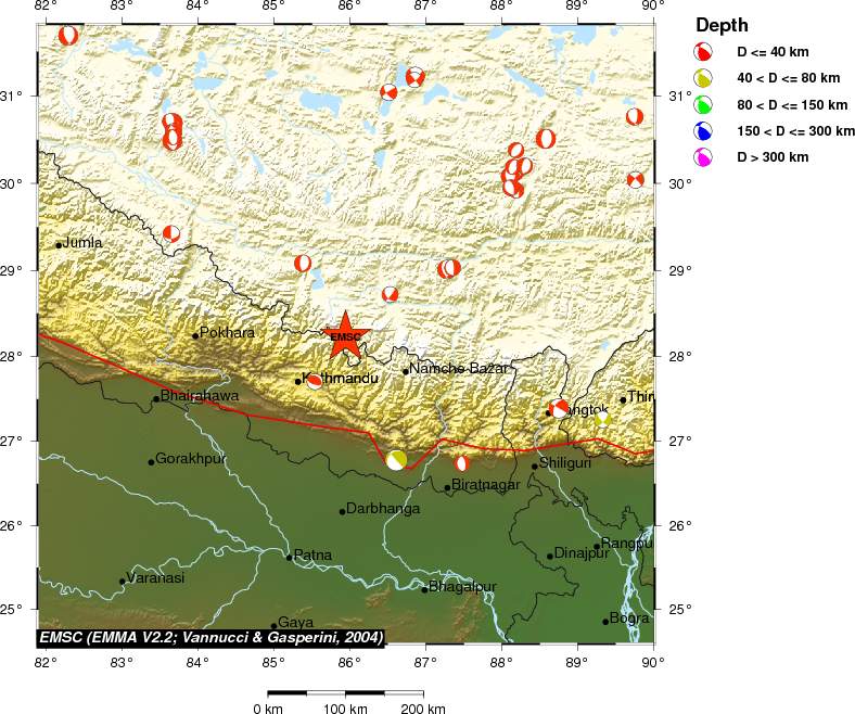 Regional moment Tensor