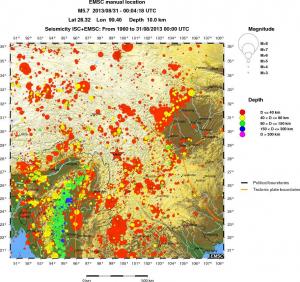wide historical seismicity