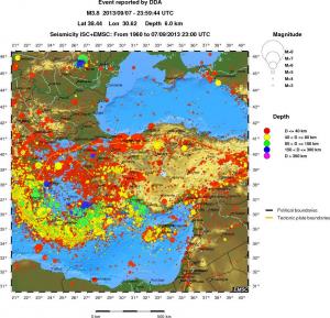 wide historical seismicity