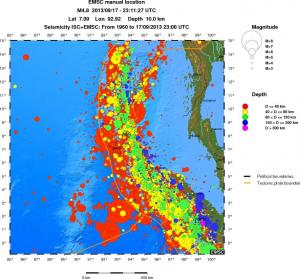 wide historical seismicity