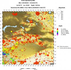 wide historical seismicity