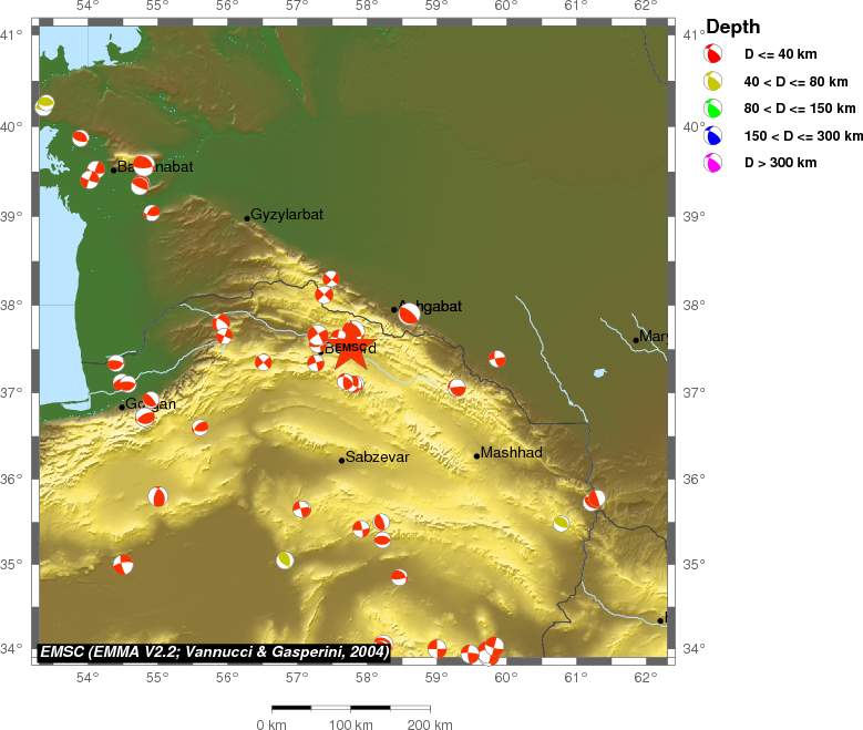 Regional moment Tensor