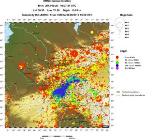 wide historical seismicity