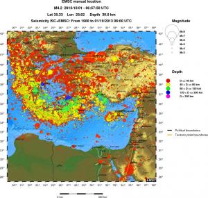 wide historical seismicity