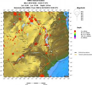 wide historical seismicity