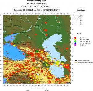wide historical seismicity