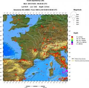 wide historical seismicity