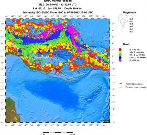 wide historical seismicity