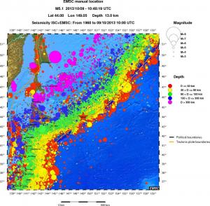 wide historical seismicity