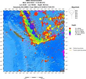 wide historical seismicity
