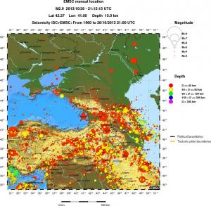 wide historical seismicity