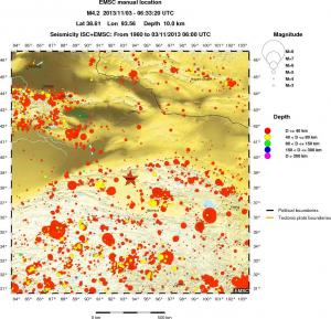 wide historical seismicity