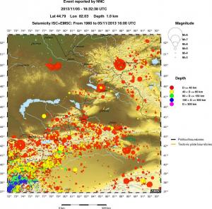wide historical seismicity