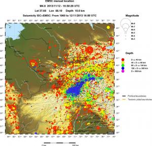 wide historical seismicity