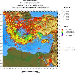wide historical seismicity