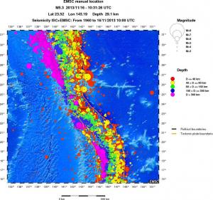 wide historical seismicity