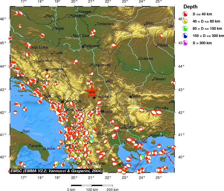 Regional moment Tensor